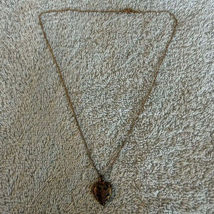 Fashion Jewelry 14KT Gold Tone Heart Necklace